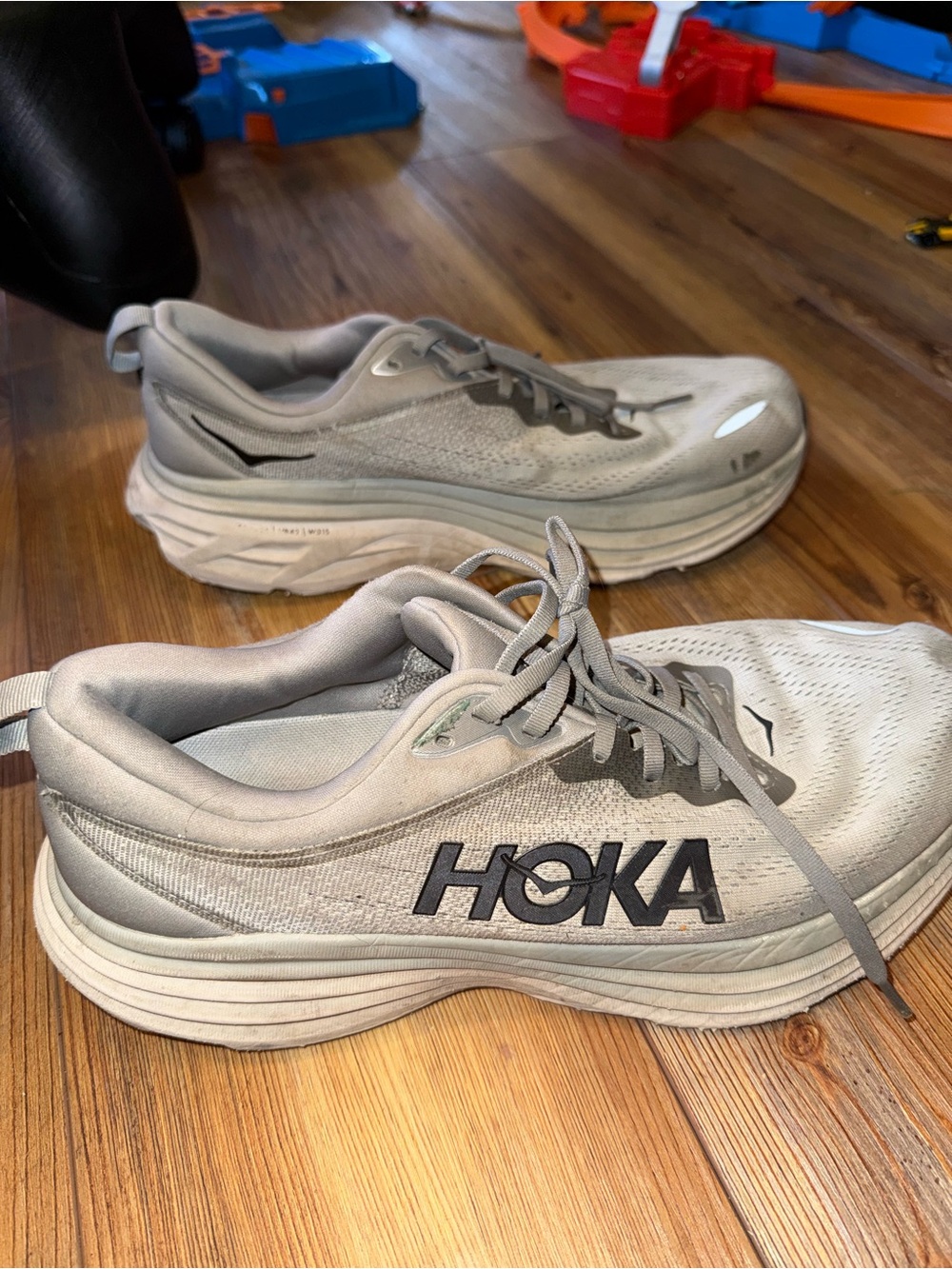 Hoka Men's Light Gray Neutral Running Shoes